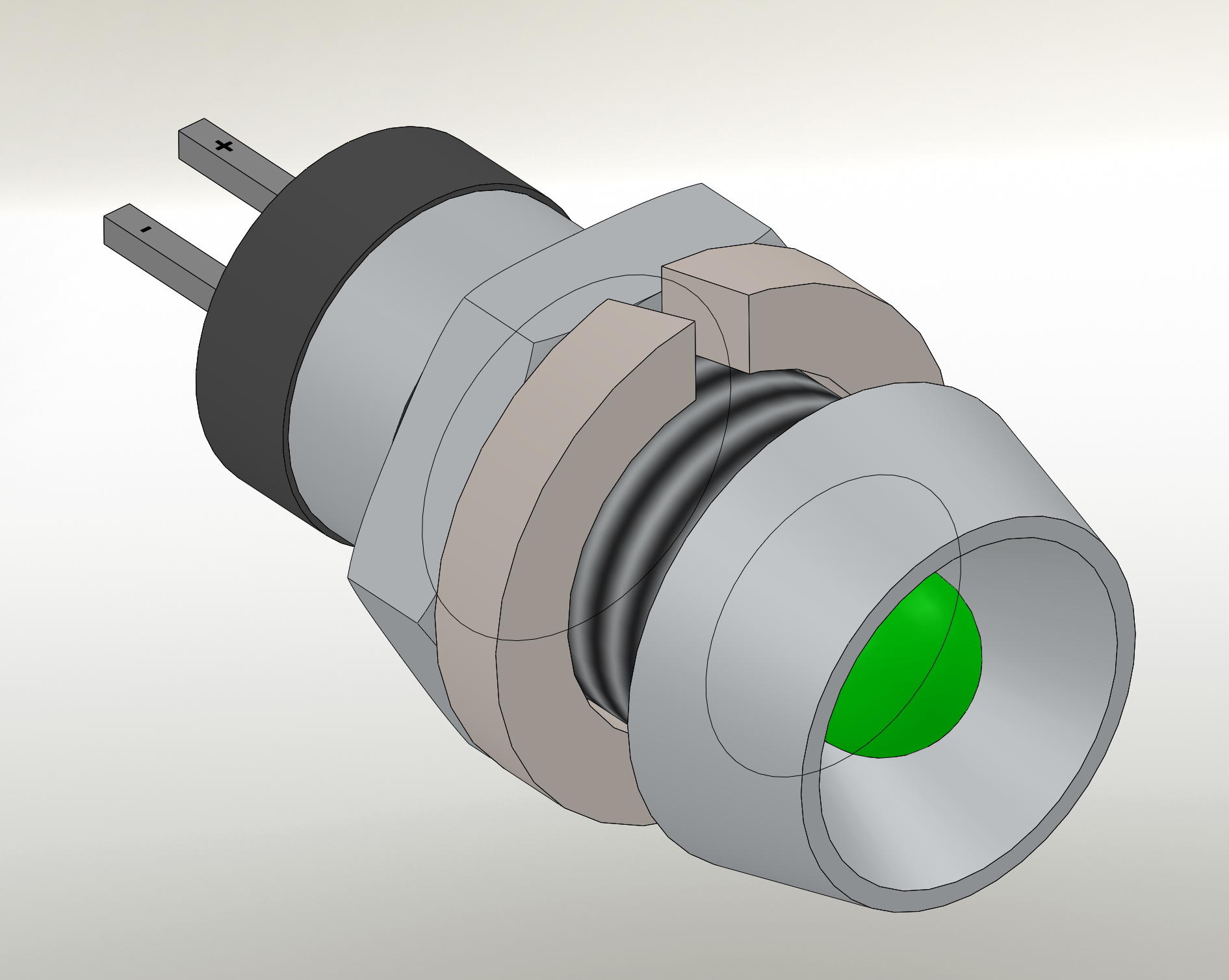 3D модель Светодиод L-603