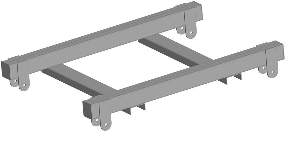 3D модель Траверса для погрузчика
