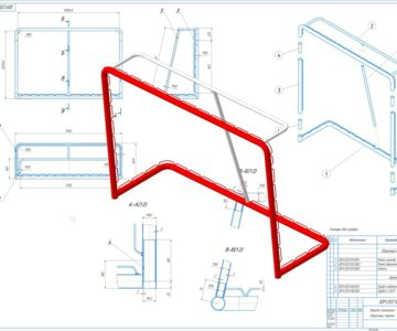 3D модель Портативные хоккейные ворота, для изготовления на трубогибе