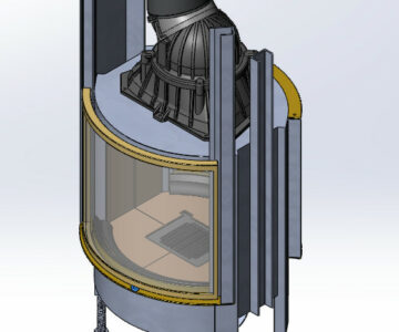 3D модель Тоннельная топка (Камин) Schmid Ronda TV 67