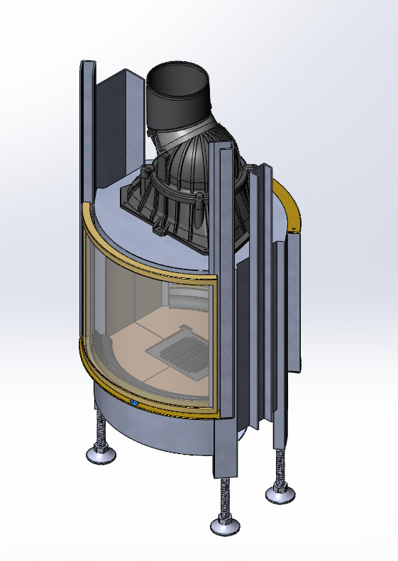 3D модель Тоннельная топка (Камин) Schmid Ronda TV 67