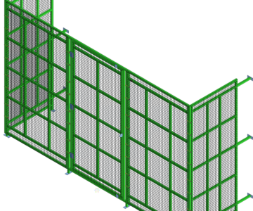 3D модель Ограждение сетчатое