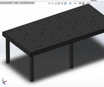 3D модель Стол сварочный 1200х2400