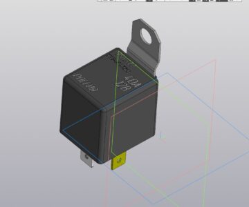 3D модель Реле ВАЗ 40А 4 контакта (756.3777)