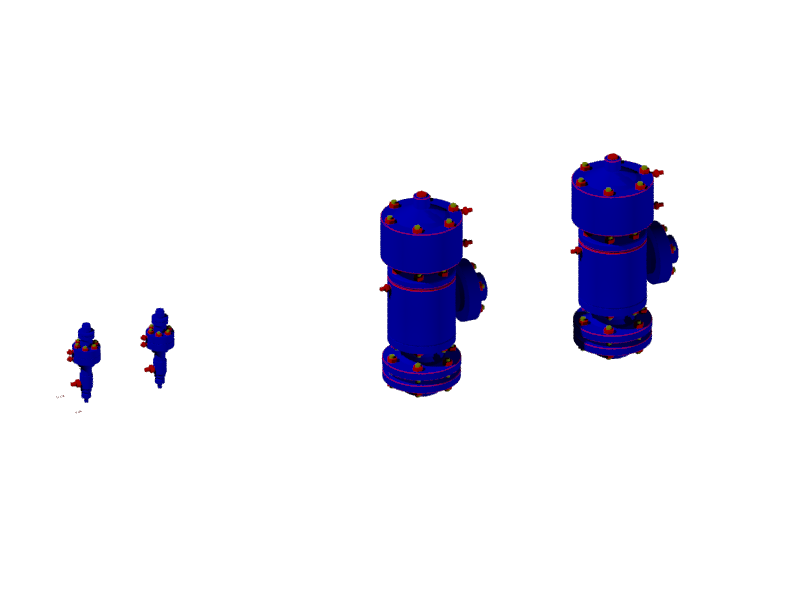 3D модель Клапаны стендовые пусковых комплексов Ду32, Ду100, Ру400 по ОСТ