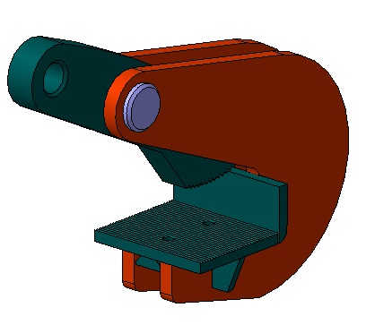 3D модель Захват для тонкого листового металла гп 0,75 т