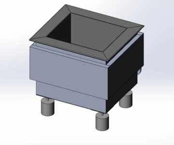 3D модель Гальваническая ванна хромирования  450х550х450