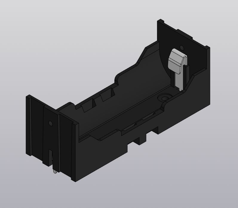 3D модель Батарейный отсек 26650