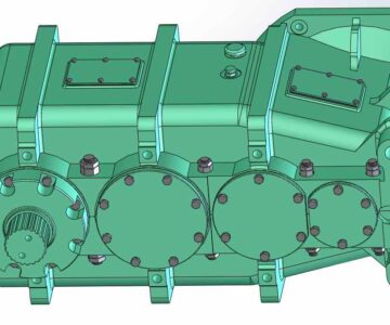 3D модель Редуктор привода конвейера Ц3-345