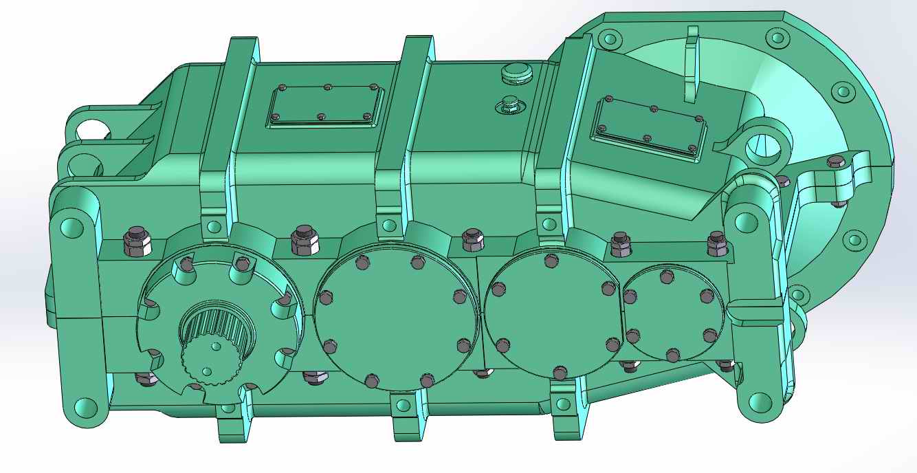 3D модель Редуктор привода конвейера Ц3-345