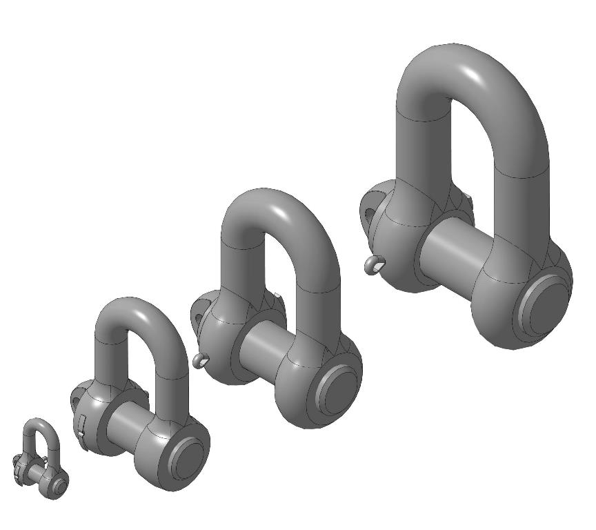 3D модель Скоба такелажная СА5, СА32, СА50, СА80
