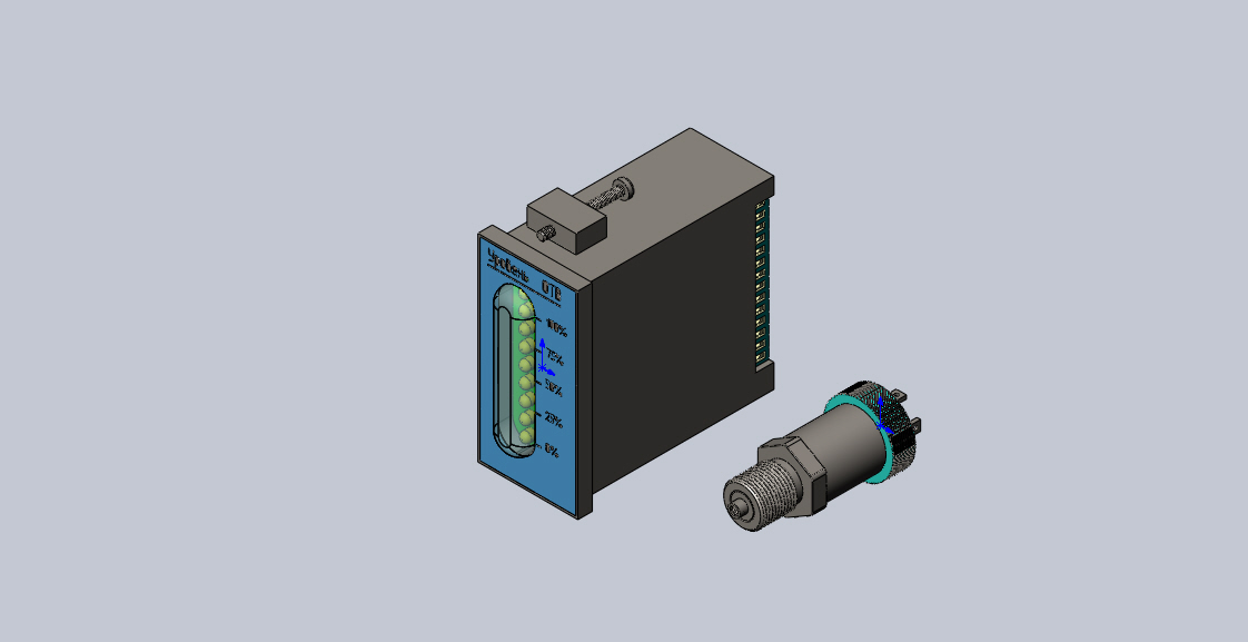 3D модель Блок индикации уровня жидкости БИУР-КГ в комплекте с датчиком давления 20 48906580