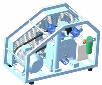 3D модель Компрессор Typhoon Open 15 E