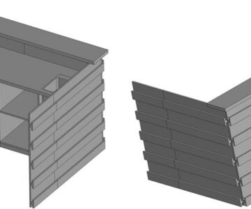 3D модель Барная стойка 2м