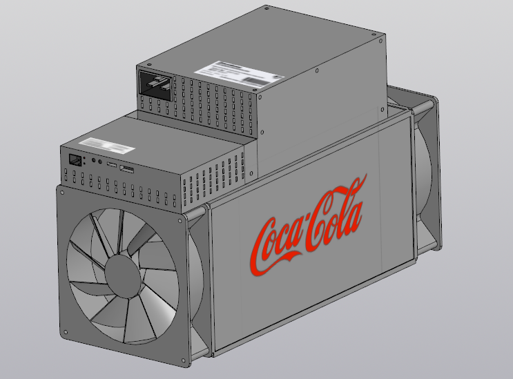 3D модель 3D модель АСИКа watsmainer m21s 1:1