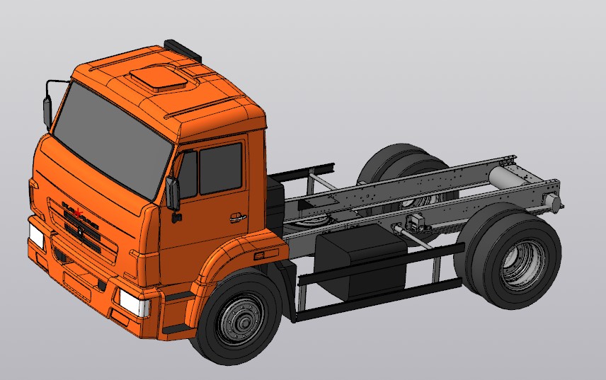 3D модель Шасси КамАЗ-43255-3010-69