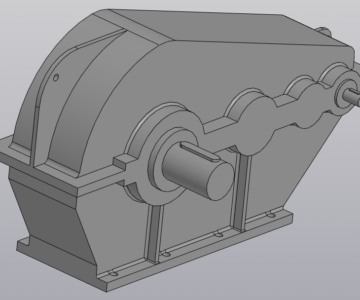 3D модель Редуктор ЦТНД-500-63-31