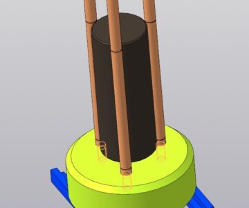 3D модель Устройство для контроля устойчивости к удару деталей игрушки, имитирующей защитное средство. Для испытаний по ГОСТ 25779-90 п.3.57