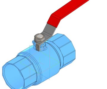 3D модель Кран шаровой 50мм