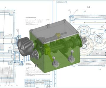 3D модель Проектирование коробки скоростей универсального металлорежущего станка