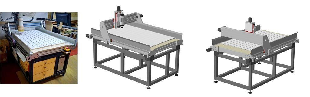 3D модель Фрезерный станок с ЧПУ (Рабочее поле 1255*755*90)