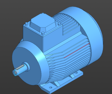 3D модель Электродвигатель 4А90L3Y3