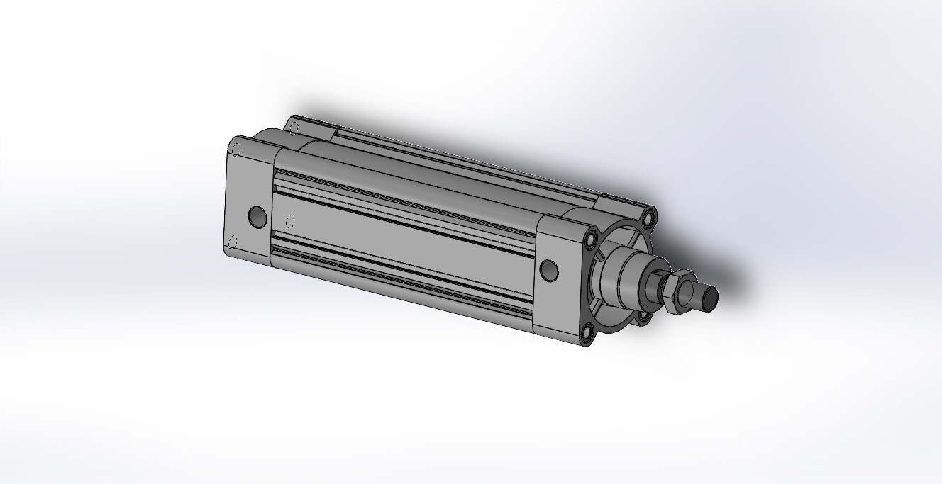 3D модель Пневмоцилиндр DSBC-80-200-PPSA-N3 FESTO