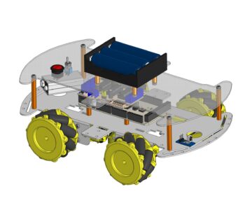 3D модель Мобильный робот на базе Arduino Mega с инфракрасным управлением