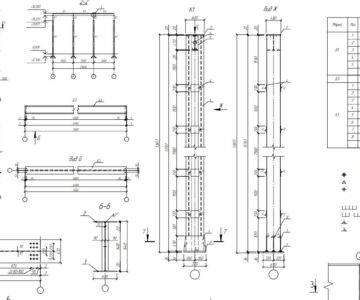 Чертеж Проектирование стальных несущих конструкций балочной клетки
