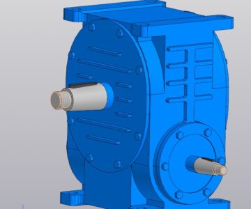 3D модель Редуктор червячный Ч-125