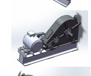 3D модель Привод (эл.двигатель и редуктор)