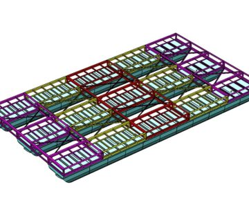 3D модель Плот сборный понтонный 11х6,0 метров