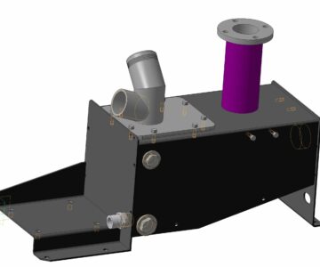 3D модель Бак удаления шлама на сепараторе судовом Р605