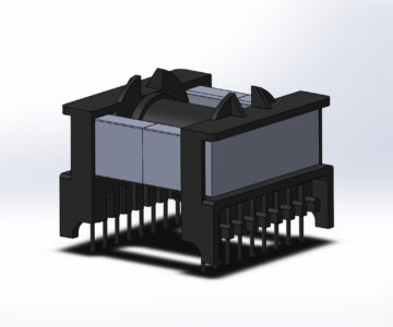3D модель 18-контактный трансформатор