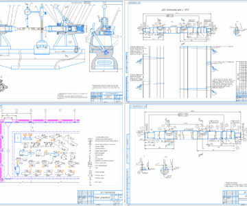 Чертеж Проект участка механического цеха для изготовления деталей типа Вал с применением станков с ЧПУ