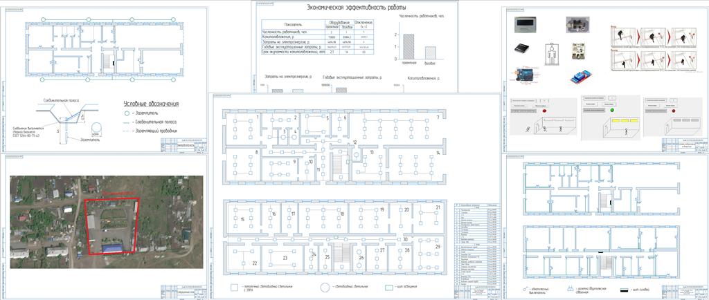 Чертеж Электрификация Целинного РЭС с модернизацией системы освещения