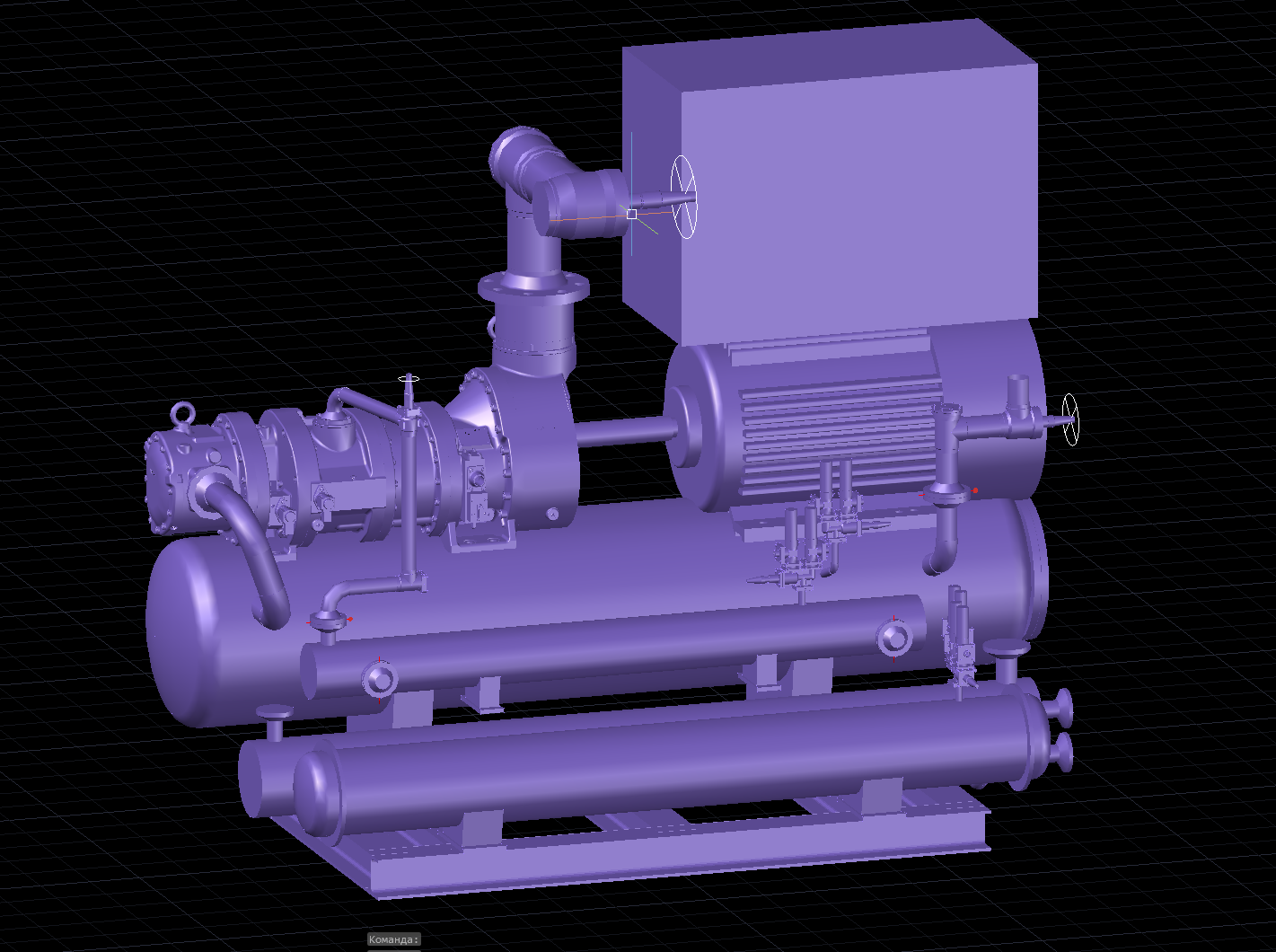 3D модель 3Д-модель винтового компрессора SAA2620LS
