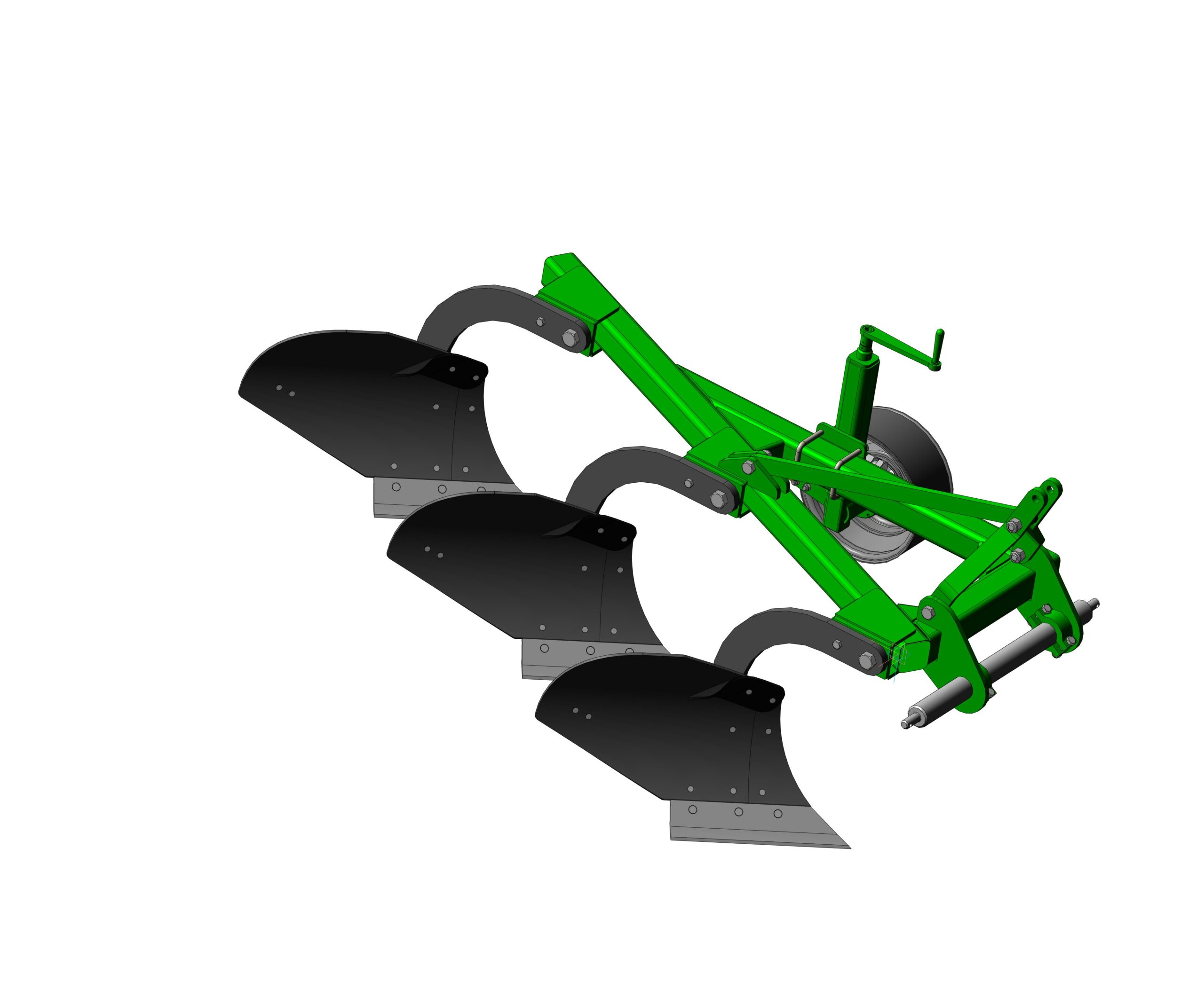 3D модель Плуг навесной 3-х корпусной