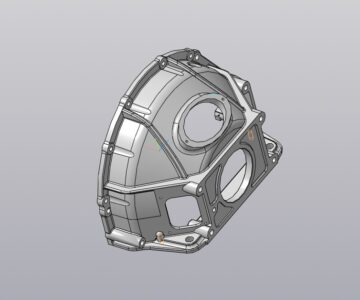 3D модель Картер сцепления 66-160115 автомобилей ГАЗ-53, ГАЗ-66