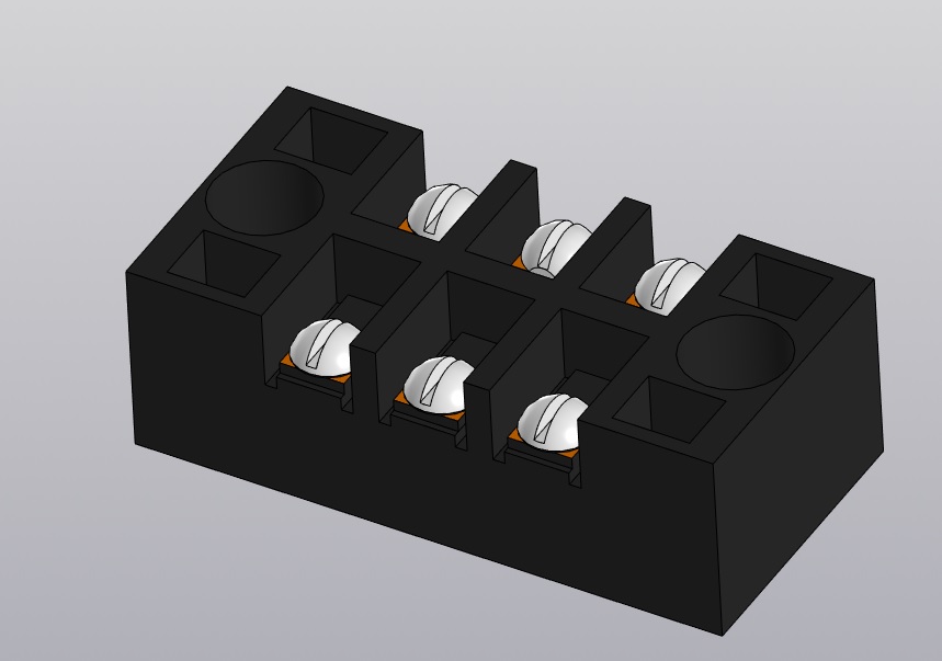 3D модель Блок клеммный TB-1503