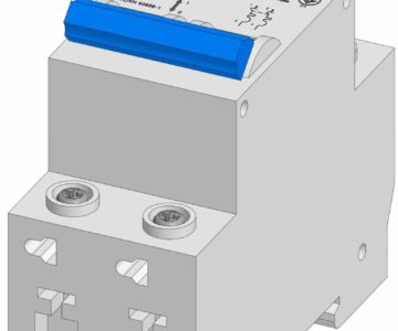 3D модель Автоматический выключатель DZ47-60 C25