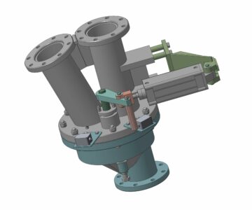 3D модель Переключатель двухходовой Dy=150