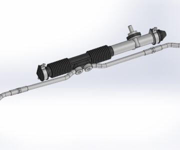 3D модель Рулевая рейка ВАЗ 2108 в SolidWorks