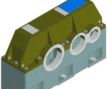 3D модель Корпус редуктора Ц2У-355Н