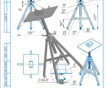 3D модель Подставка для труб и листов