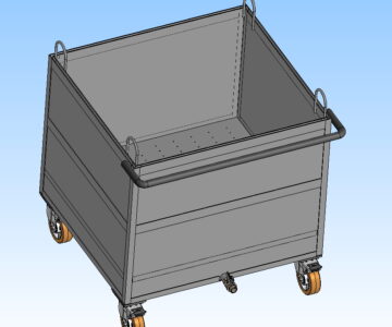 3D модель Ящик на колесах