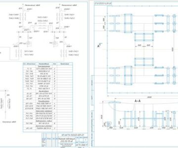 Чертеж Проектирование районной подстанции 35÷220 кВ