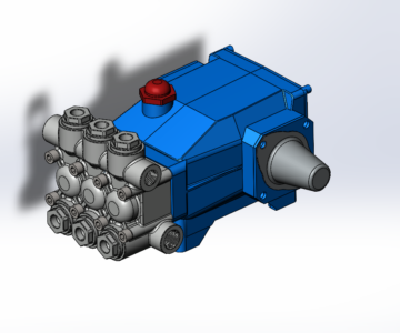 3D модель Насос плунжерный высокого давления CatPumps 5CP2150W