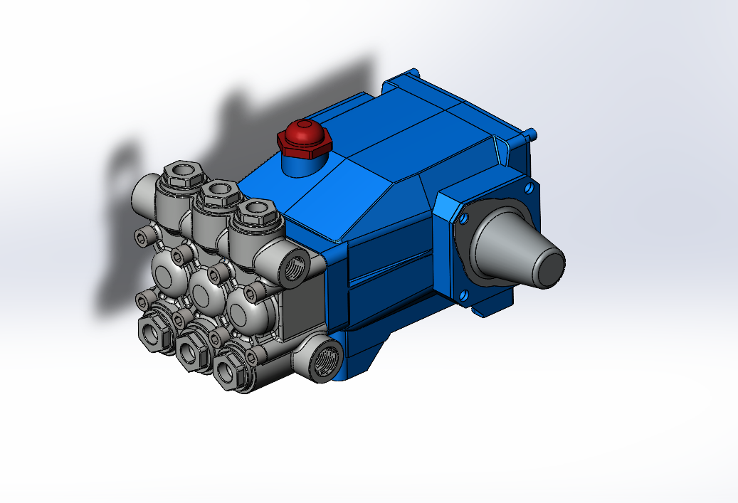 3D модель Насос плунжерный высокого давления CatPumps 5CP2150W