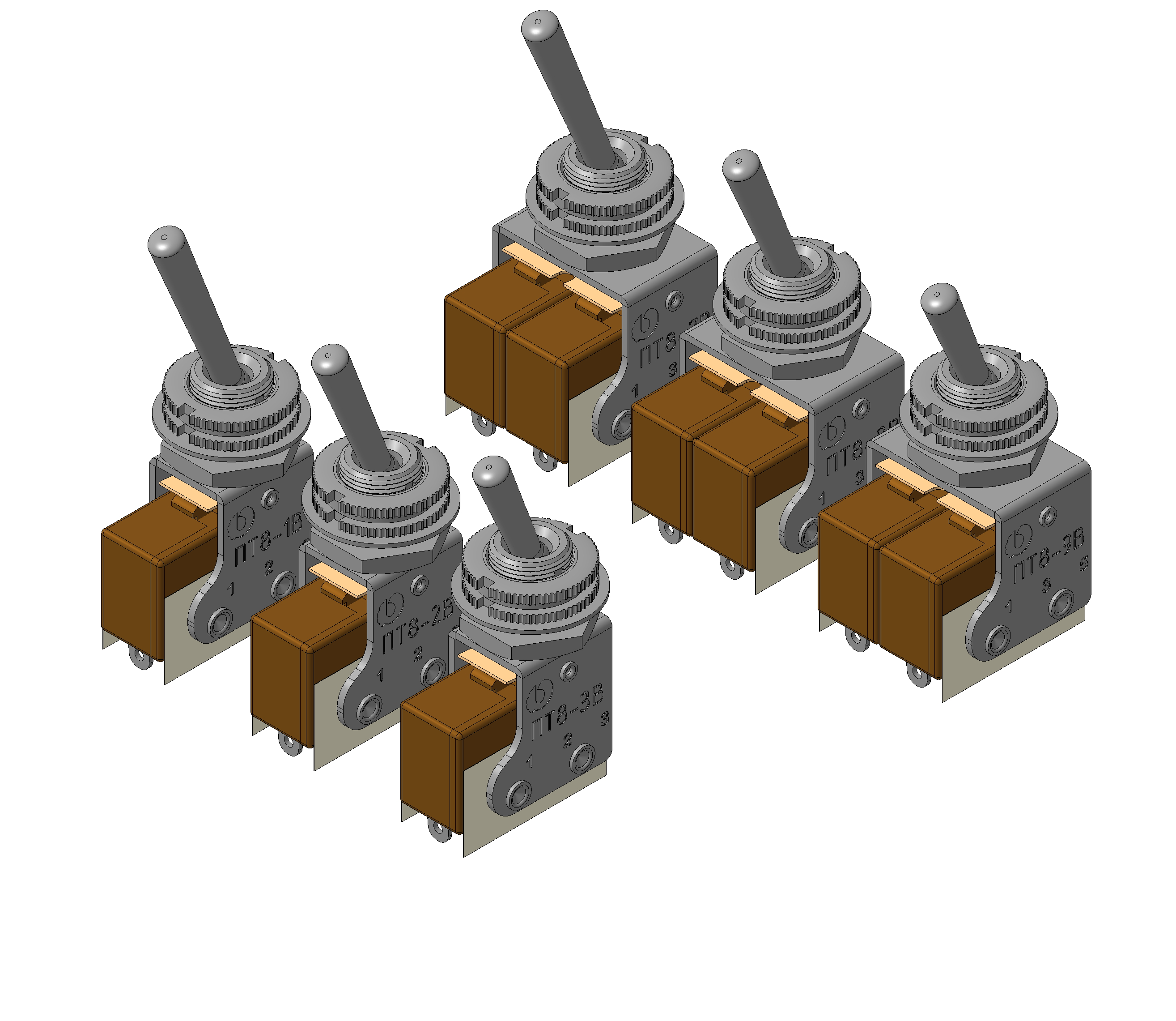 3D модель Тумблеры ПТ8